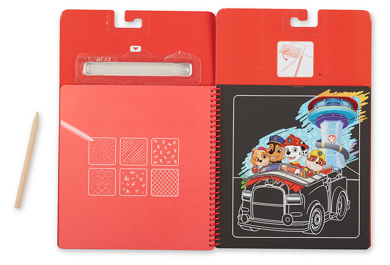 Psi Patrol Scratch Art Pad wydrapywanka Melissa & Doug