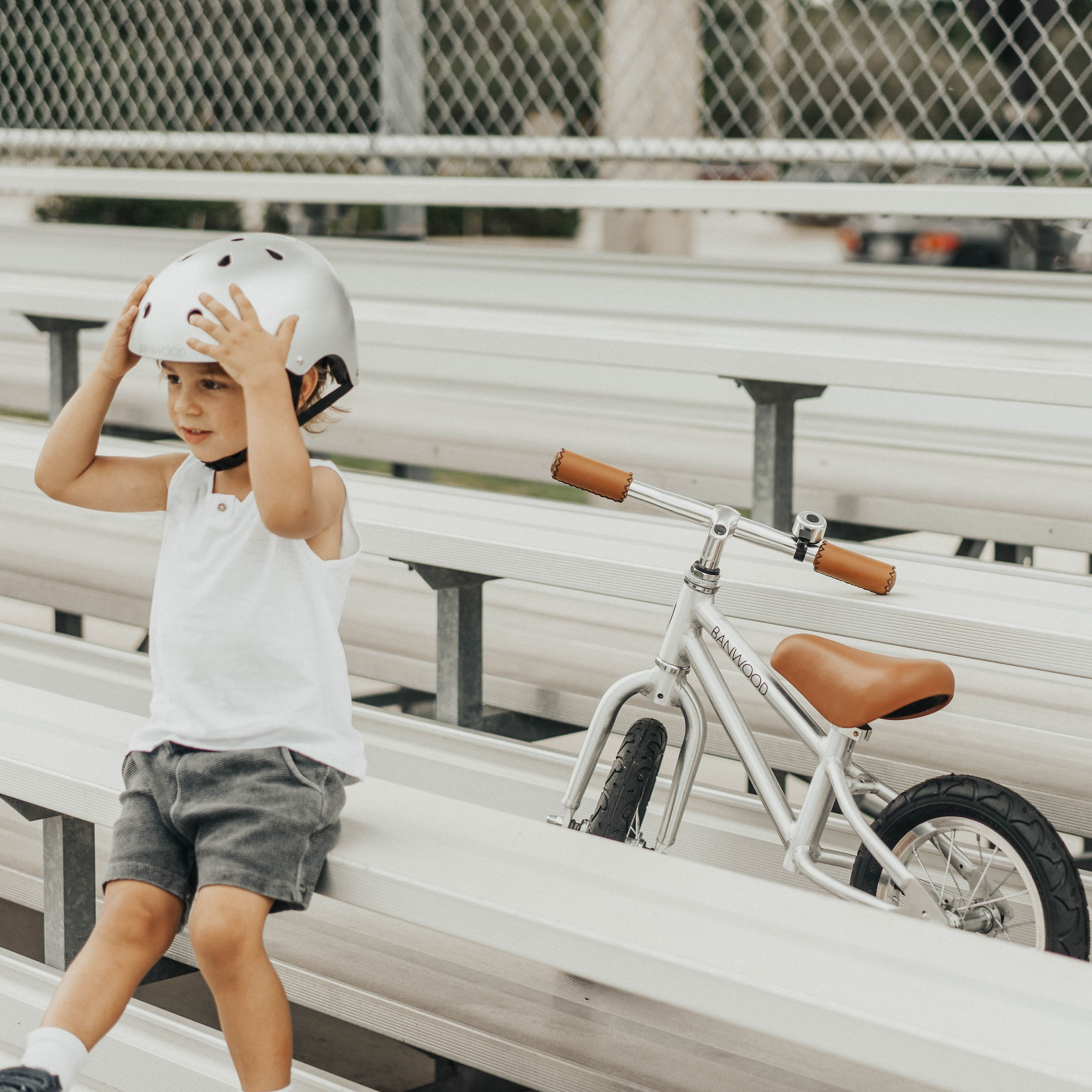 Banwood First Go! Rowerek Biegowy Chrome 2.5+ lat