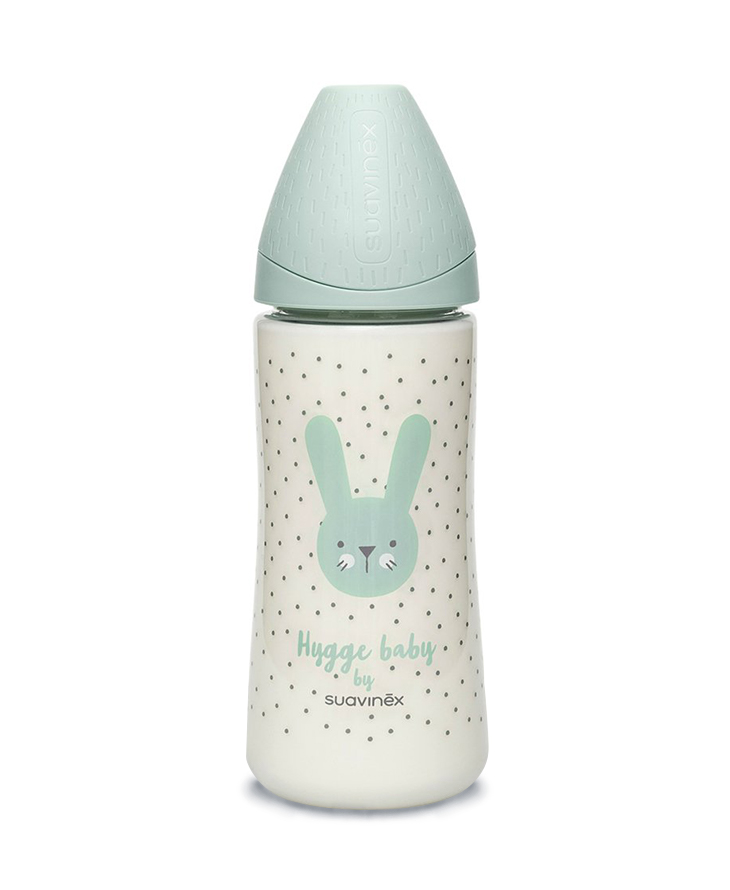 Suavinex, Butelka HYGGE 360ml - królik miętowy