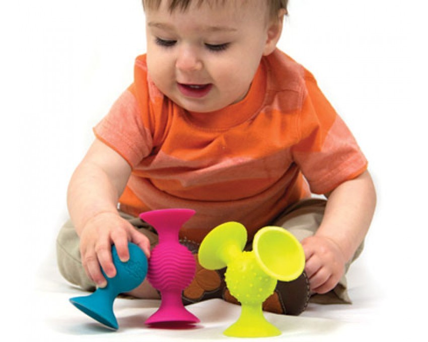 Fat Brain Toys Przyssawki Bobo - Sensoryczne 6m+