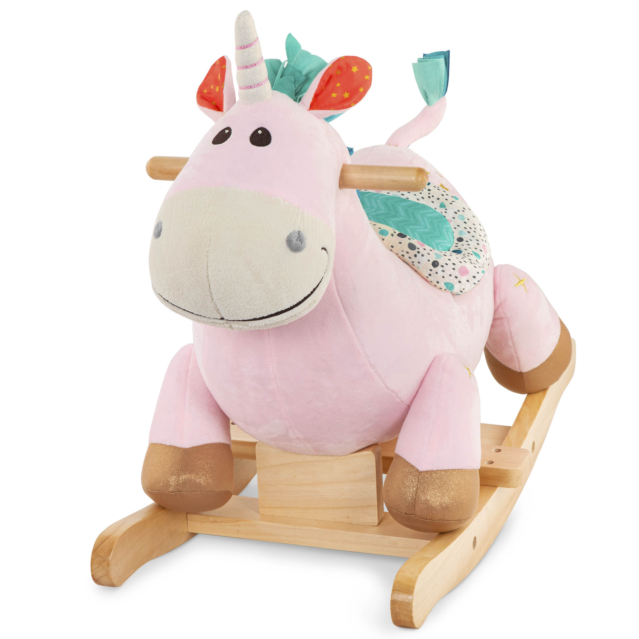 B.toys Pluszowy Jednorożec na biegunach Rodeo Rocker 18m+