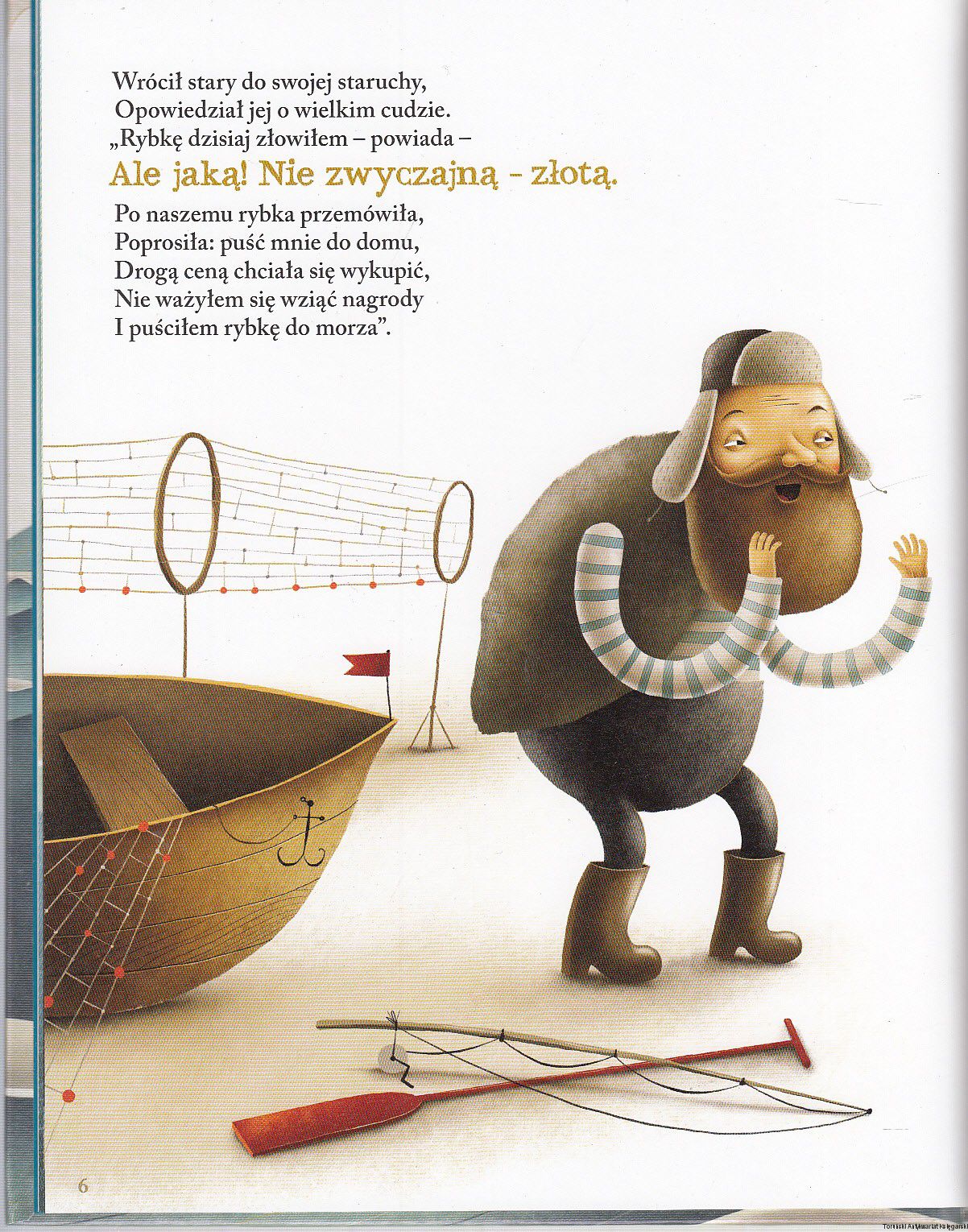 Bajka o Rybaku i Rybce - Ilustracje Szymanowicza 2+