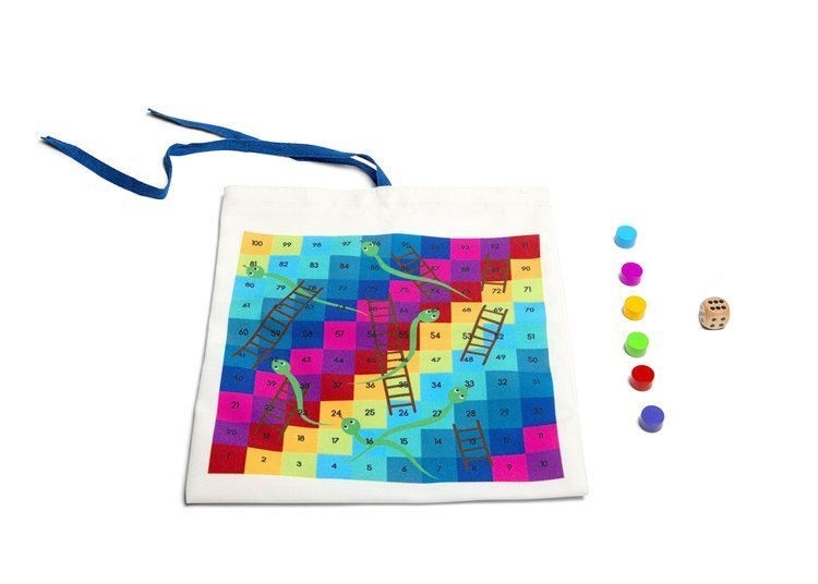 BS Toys Podróżna Gra 2w1 Chińczyk Drabinka 4+