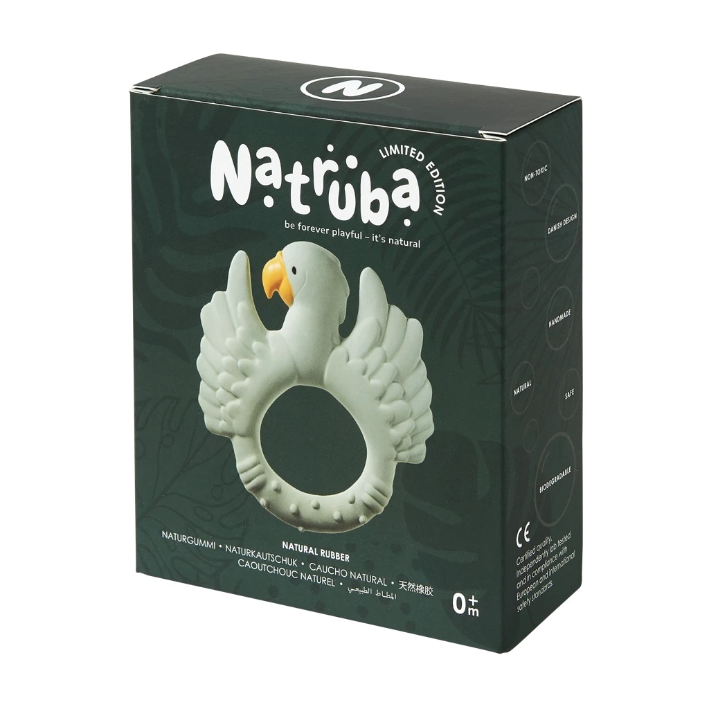 Natruba Gryzak Papuga Jasnozielony Kauczuk 0+