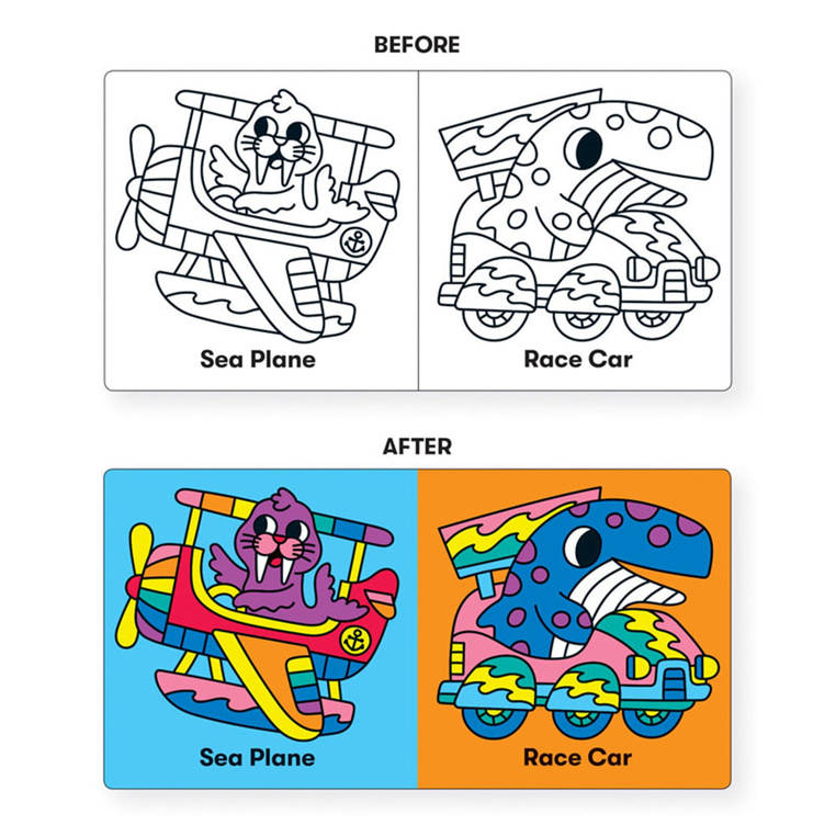 Mudpuppy Magiczna książeczka do kąpieli Podwodni kierowcy 1+