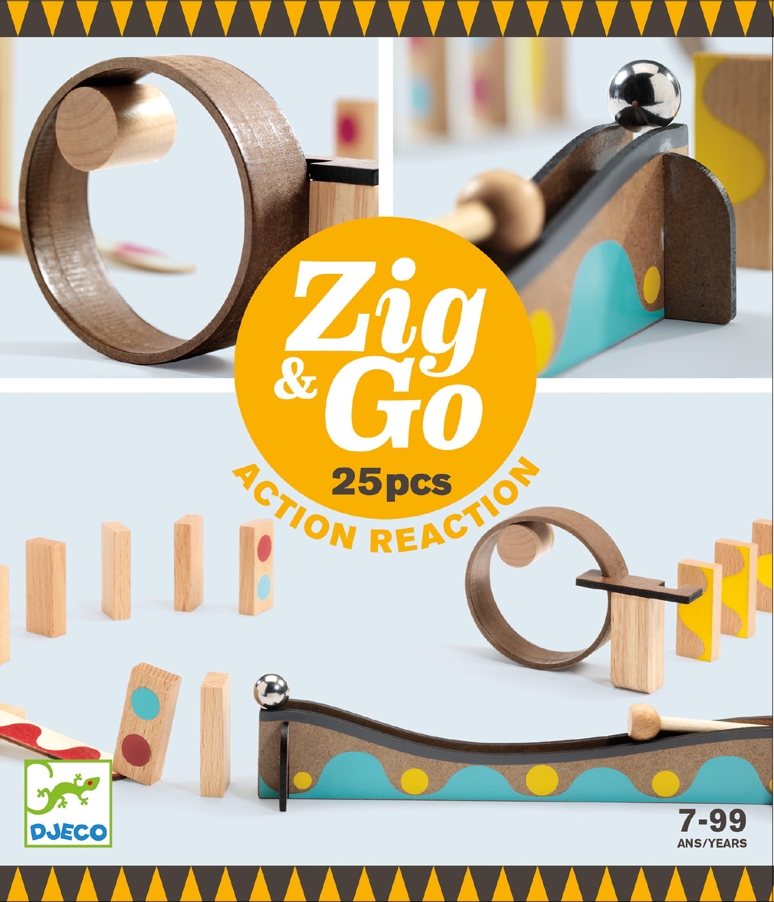 Djeco Zestaw Zig & Go 25 elementów 4+