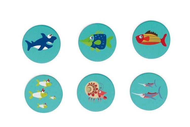 Scratch, Gra Łowimy Rybki 3w1 - łowienie/memo/domino