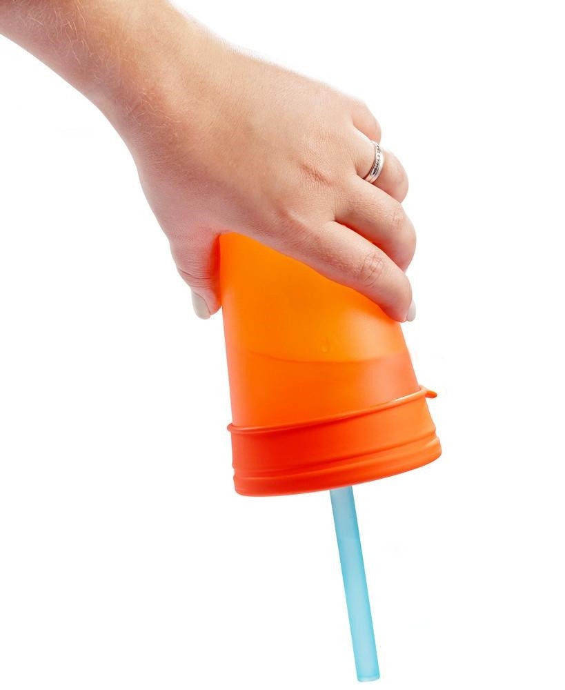 Boon Snug Silikonowe Słomki z Czyścikiem 6+ miesięcy