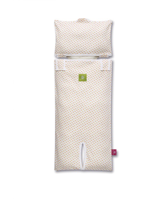 Poszewka na eko materacyk do nosidła - NATI NATURALI w kwiaty