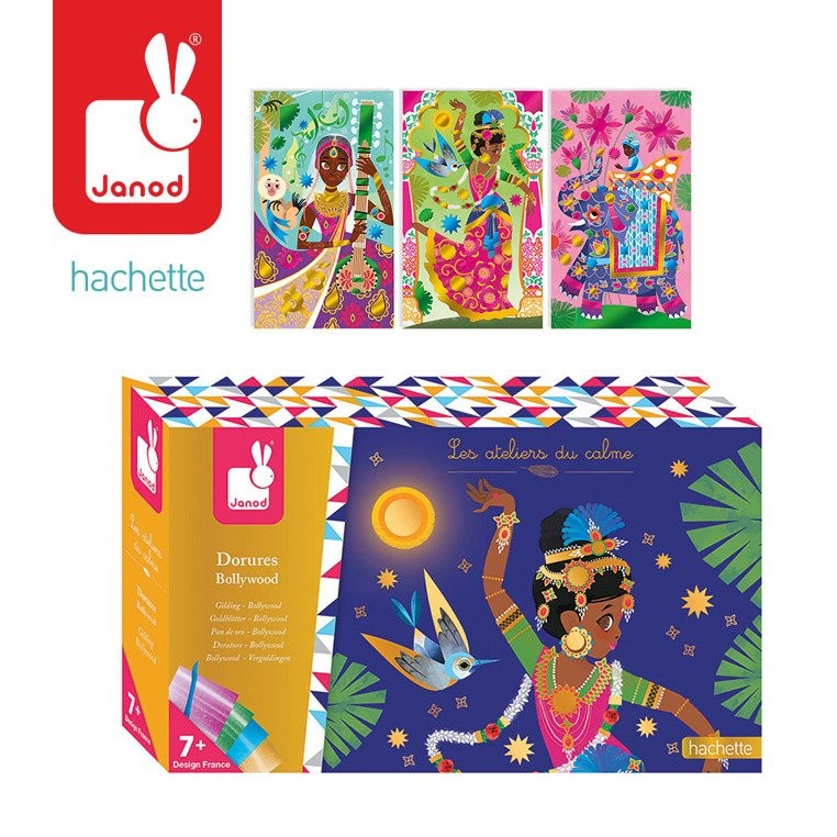 Janod Zestaw Artystyczny Metaliczny Połysk Bollywood 7+