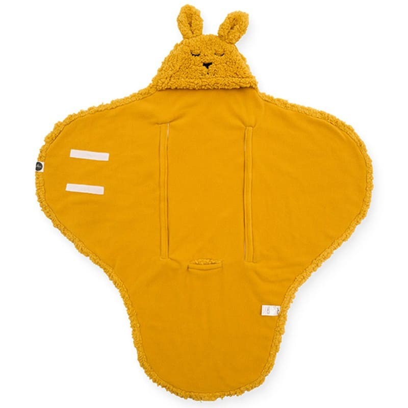 Jollein, Śpiworek otulacz do fotelika i wózka Bunny MUSTARD