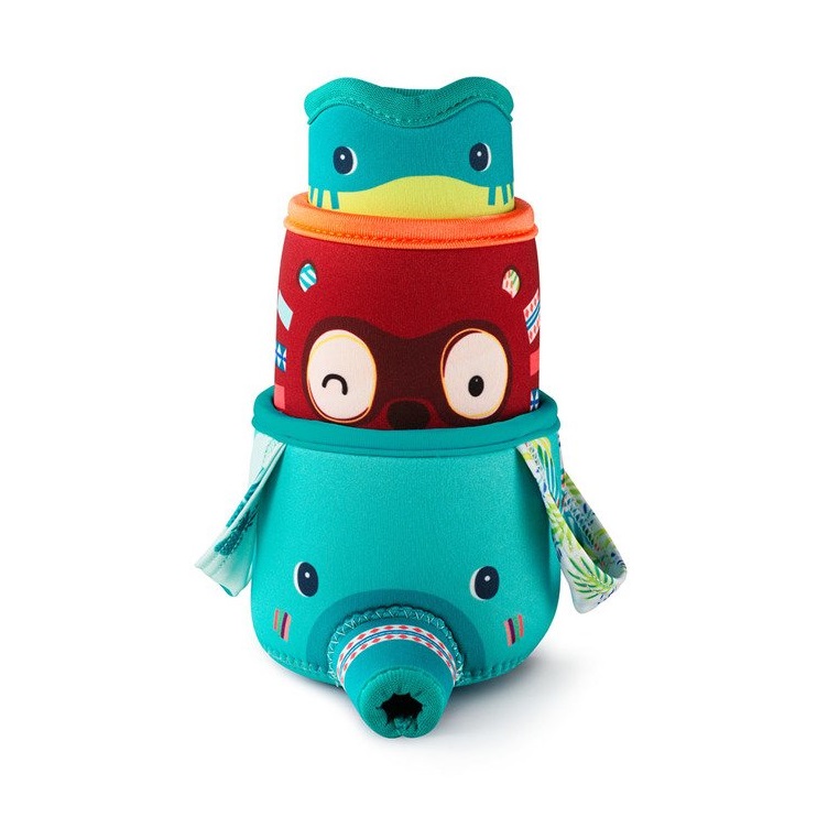 Lilliputiens, 3 kubeczki do kąpieli Dżungla 6 m+