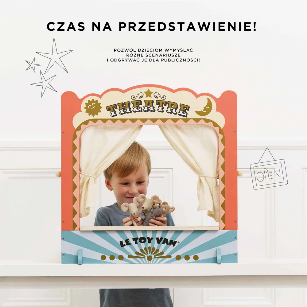 Le Toy Van – Drewniany teatr lalek FSC dla dzieci 3+