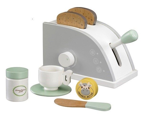 Kids Concept Toster Drewniany Szary 3+