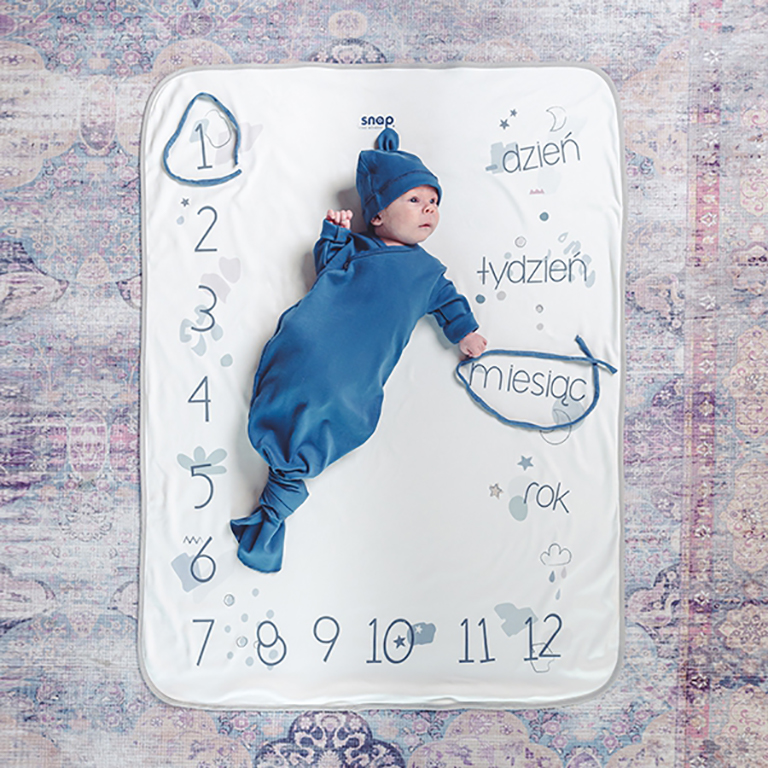 Śpiworek niemowlęcy Snap the moment Blue Magic 0+ | GOTS