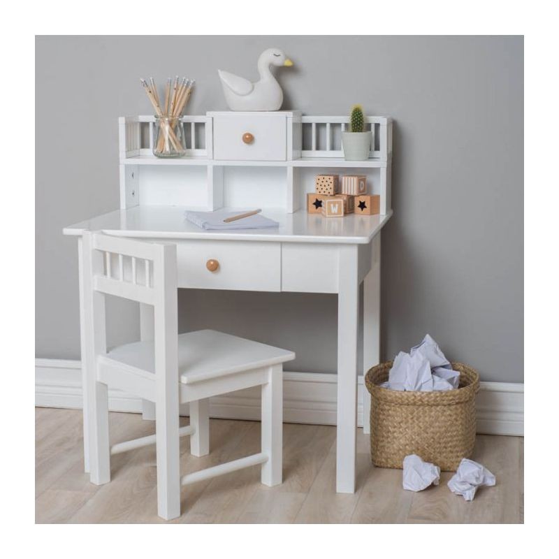 JaBaDaBaDo Drewniane Biurko Dziecięce z Krzesełkiem