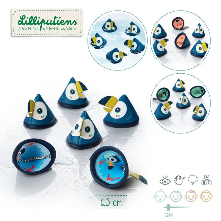 LILLIPUTIENS Gra Memory do Kąpieli Tukan Pablo 12m+