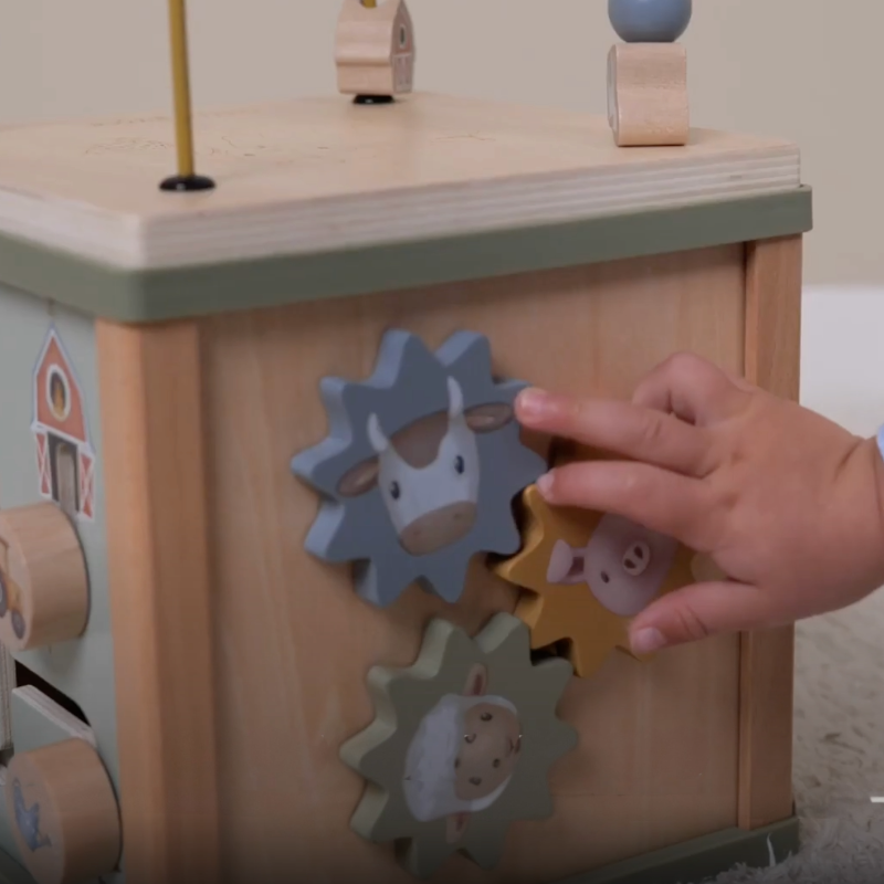 Little Dutch Kostka edukacyjna Little Farm 18m+