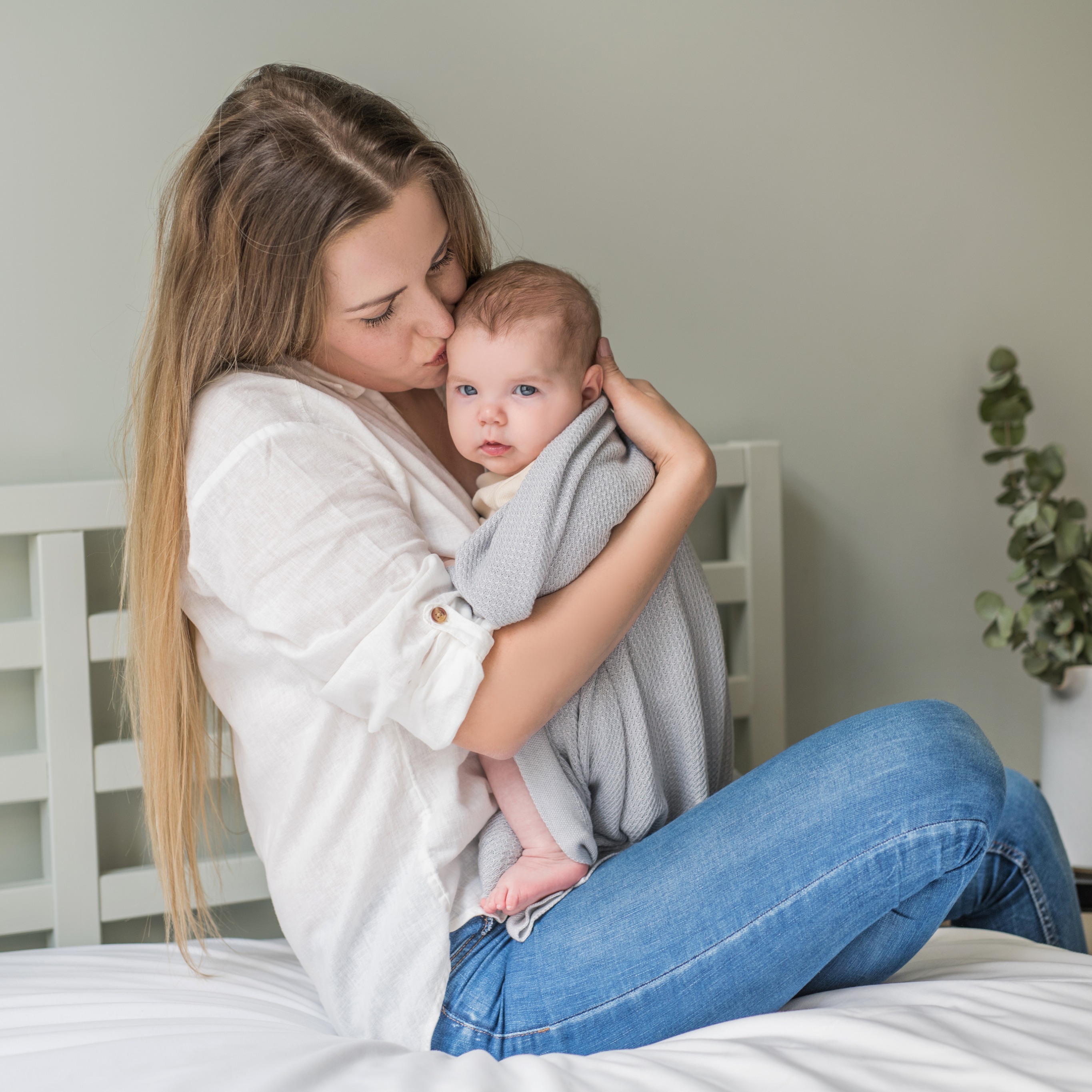 Poofi Lekki kocyk bambusowy vintage pink 85x85cm