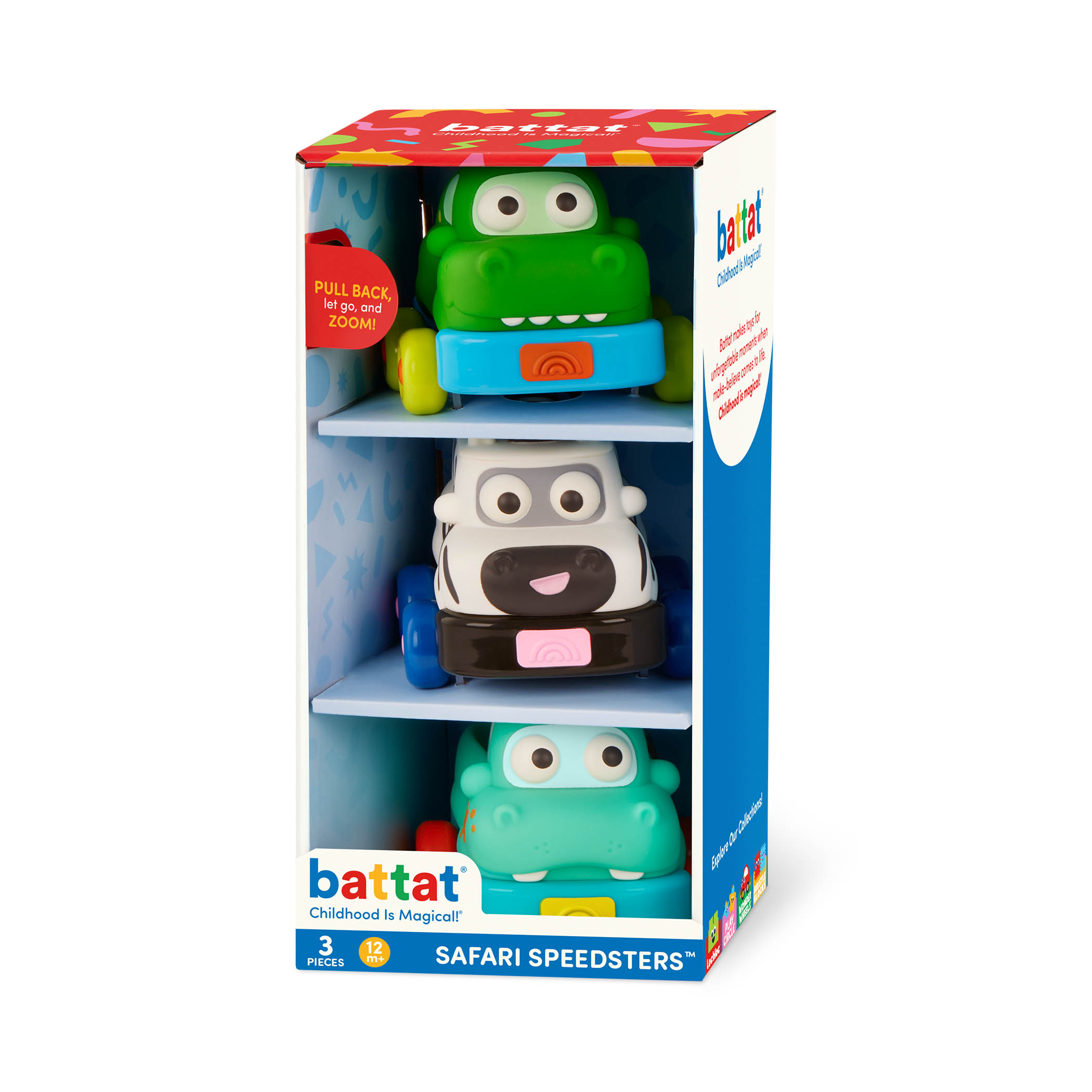 B.Toys Safari Speedsters 3 Autka 12m+