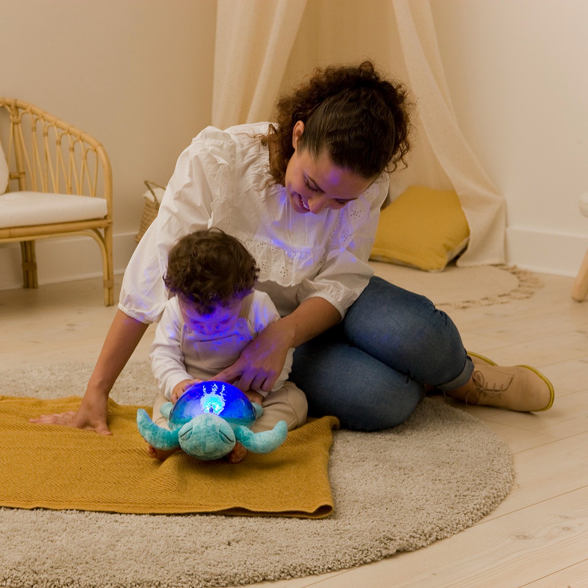 Cloud B Żółw Podwodny Aqua - Lampka Nocna Projekcja 0+