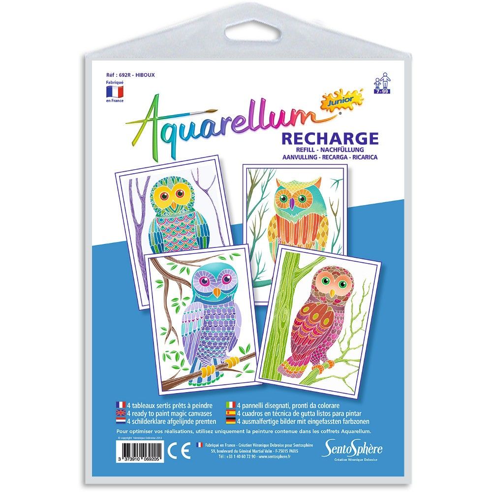 SentoSphere Sówki Aquarellum Junior Plansze 3+