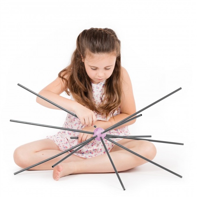 Namiot Zabawowy Szaro-Różowy 3+