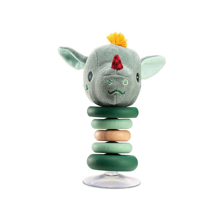 Lilliputiens Grzechotka Smok Joe z przyssawką 6m+