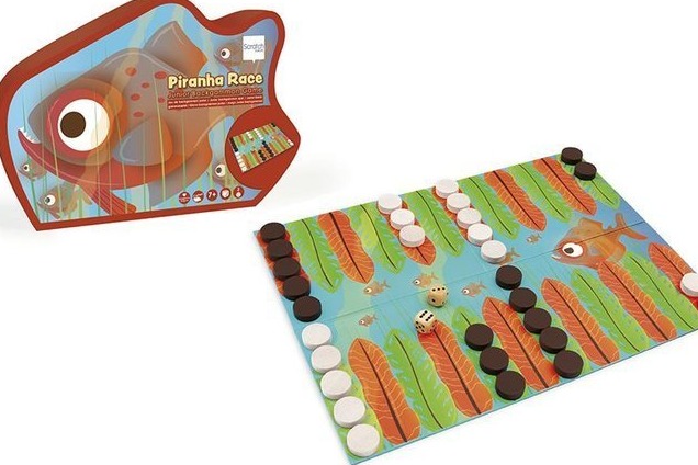 Scratch, Gra Backgammon Wyścig Piranii