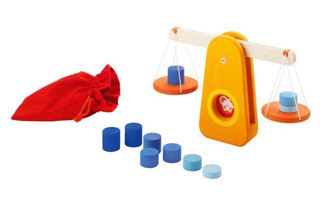 Sevi Drewniana Waga Szalkowa z Odważnikami 3+