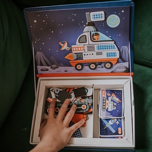 Janod Magnetibook Układanka Magnetyczna Kosmos 3+