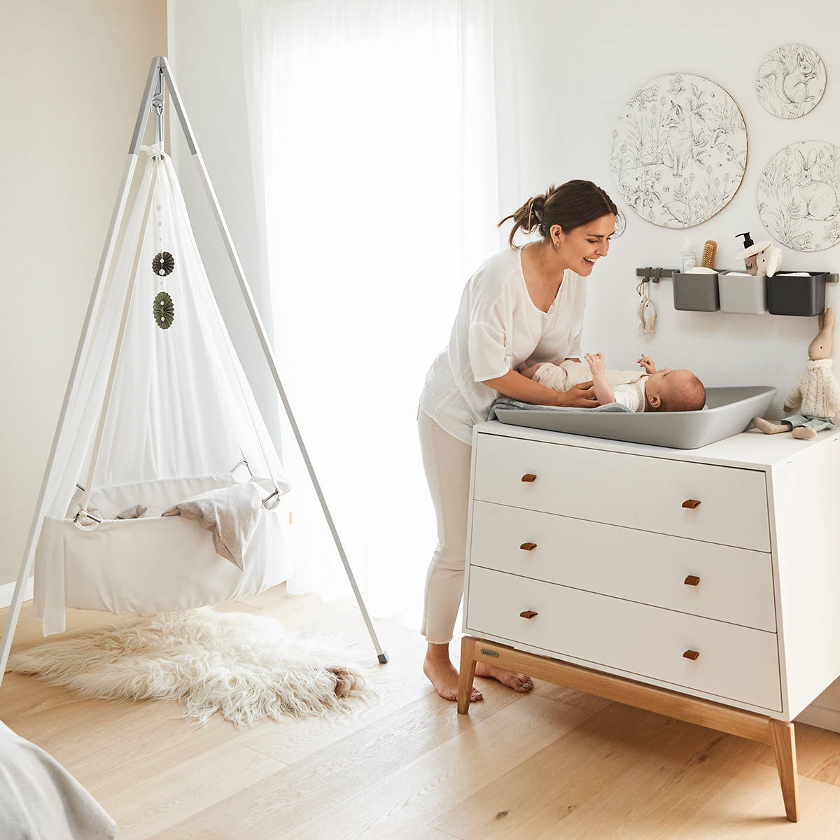 Leander Przewijak Matty Perłowy Szary