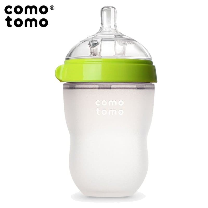 Comotomo Butelka Antykolkowa Mom's Breast 250 ml Zielona