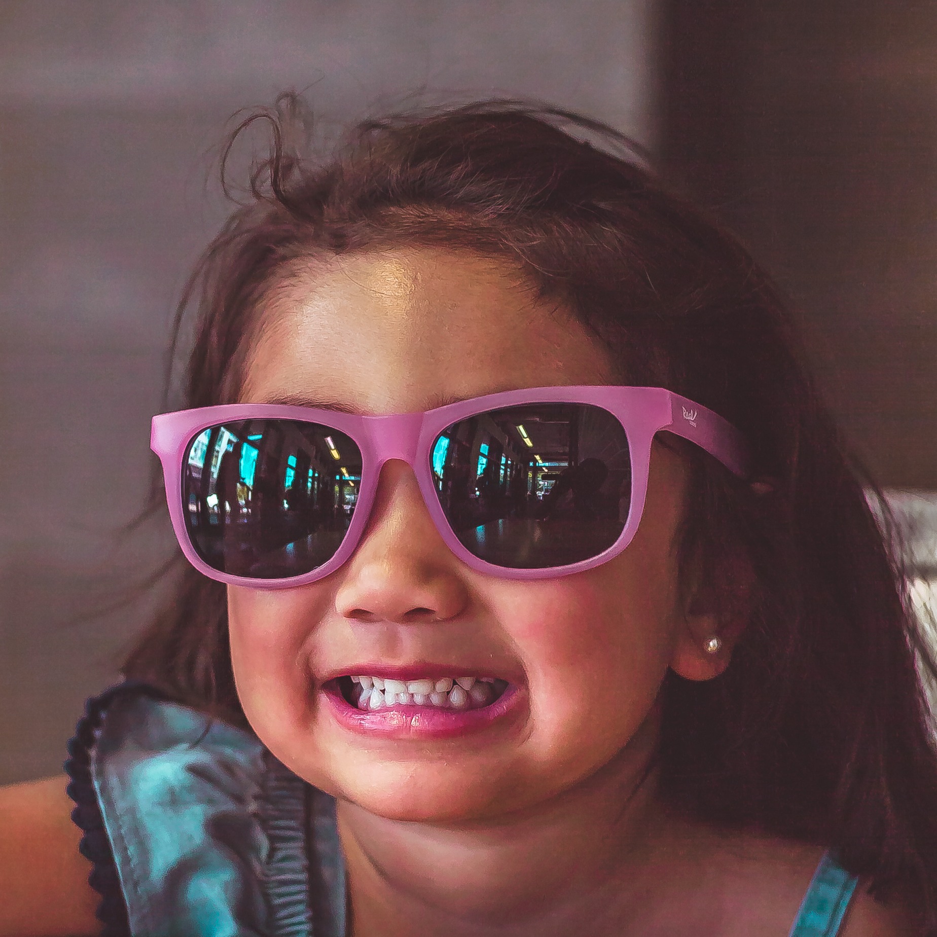 Real Kids Okulary Switch Light Pink-Pink 7-10 lat