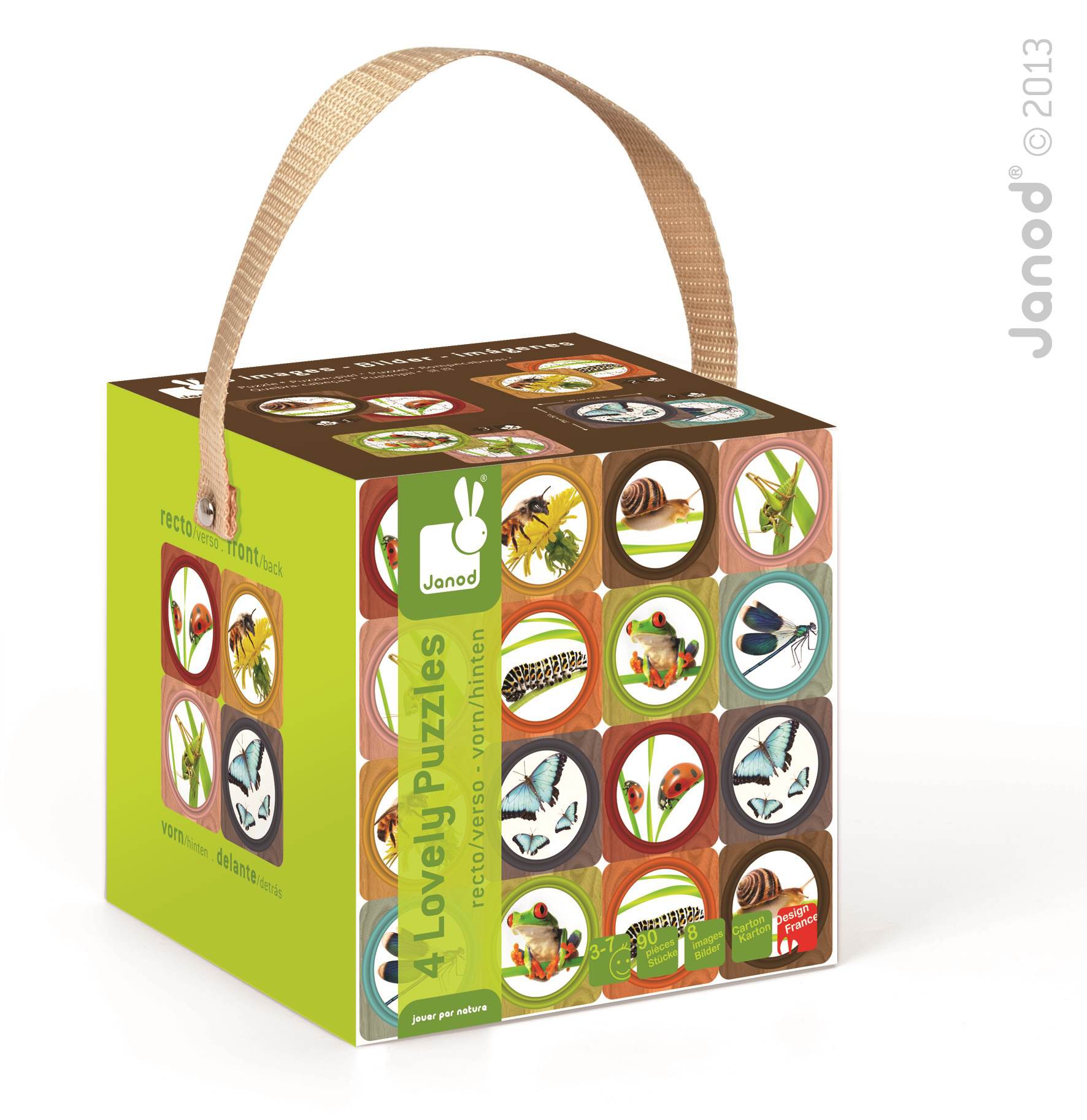 Janod Puzzle 8w1 Ogród Lovely 3+