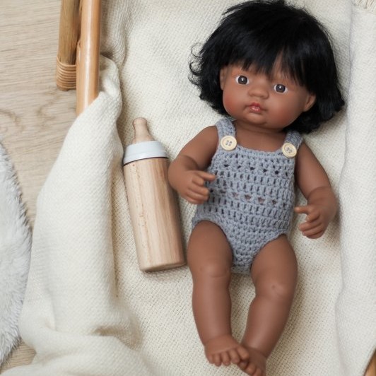 Miniland Drewniana Butelka Naturalna Edukacyjna 1+