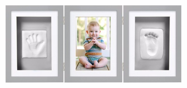 Pearhead Ramka na zdjęcie z odciskiem 3w1 szara 0+