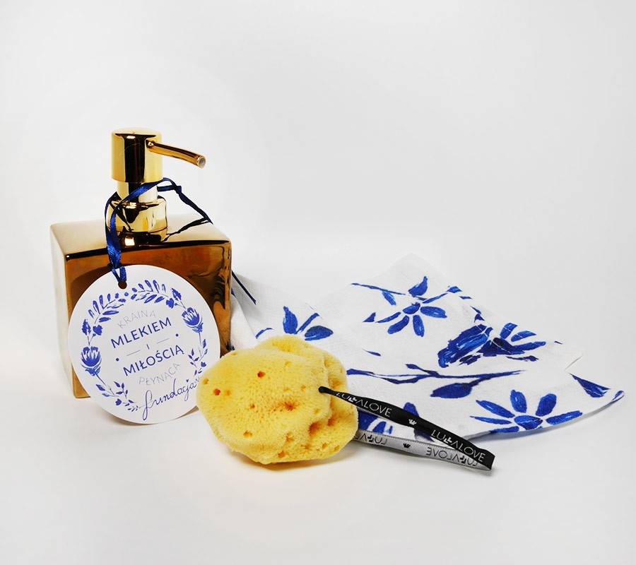 Lullalove Gąbeczka Morska + Myjka Muślinowa - Demakijaż 18+