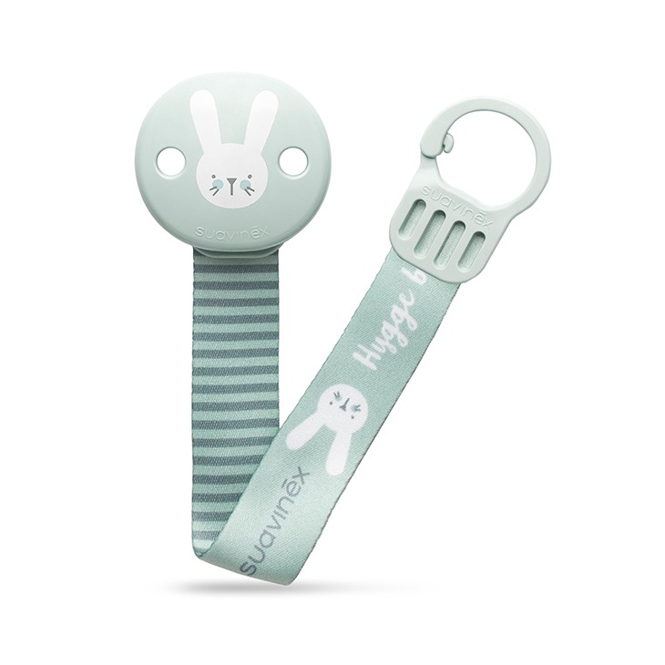 Suavinex Klips do smoczka HYGGE Królik Miętowy 0+