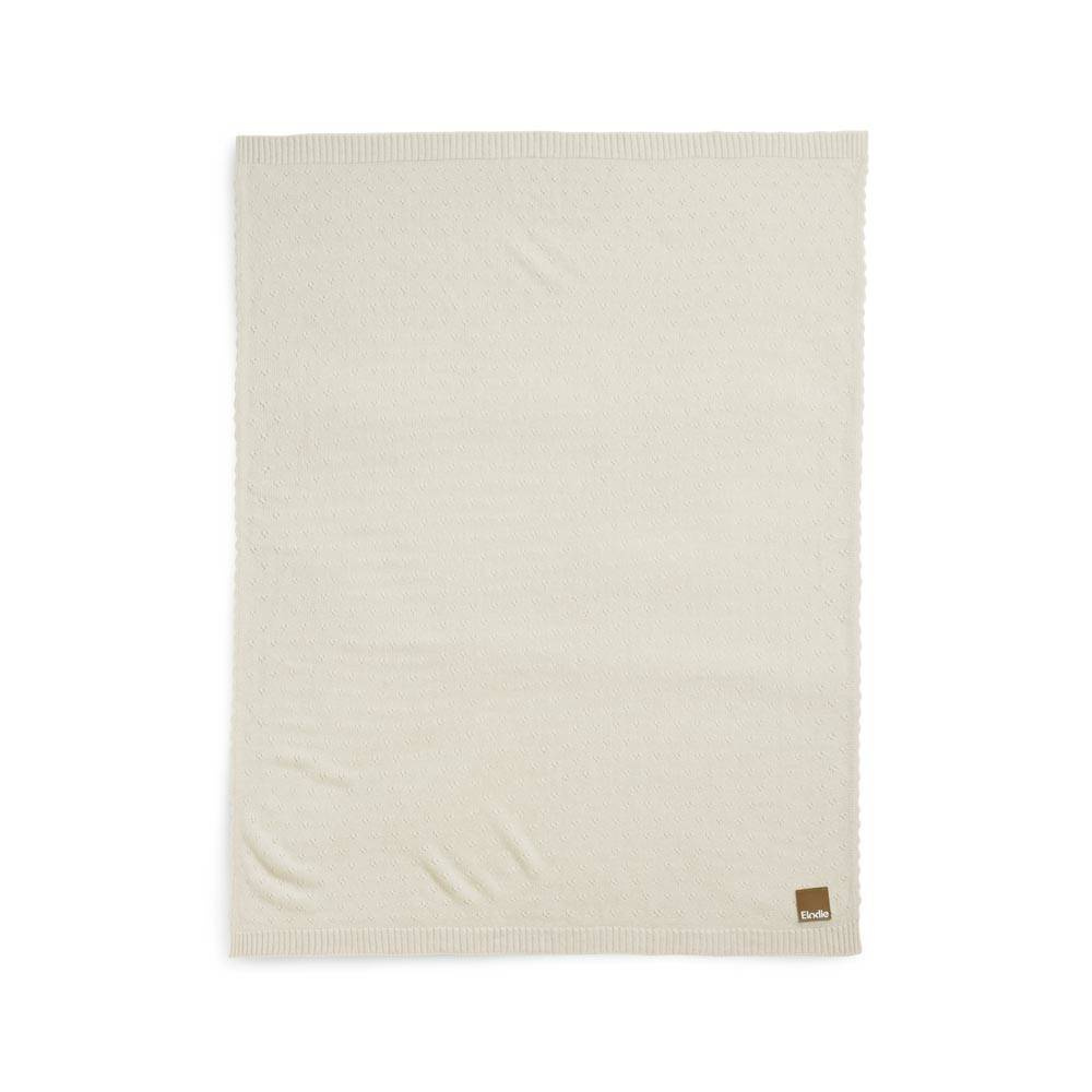 Elodie Details Kocyk Pointelle Creamy White 100x75 cm