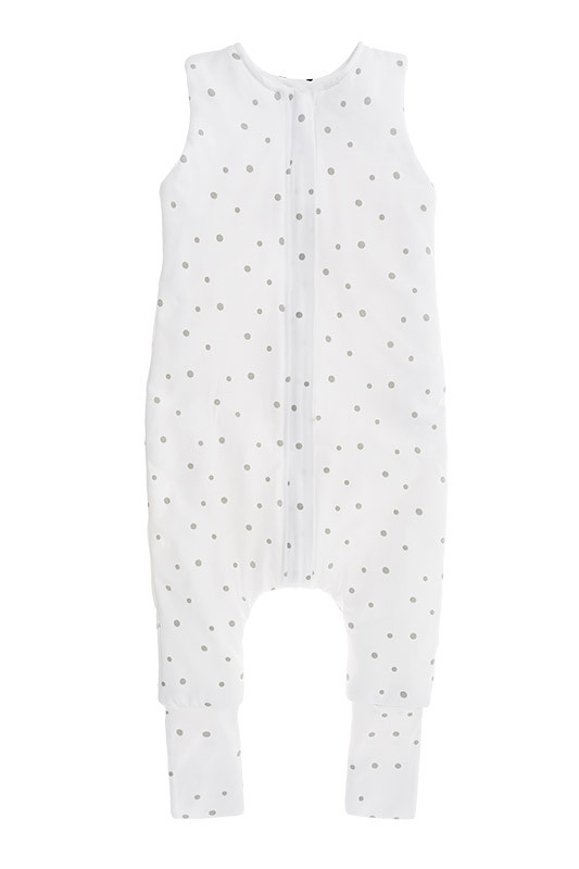 Sleepee Śpiworek z nóżkami Szare/Czarne Kropki M (3-4 lata)