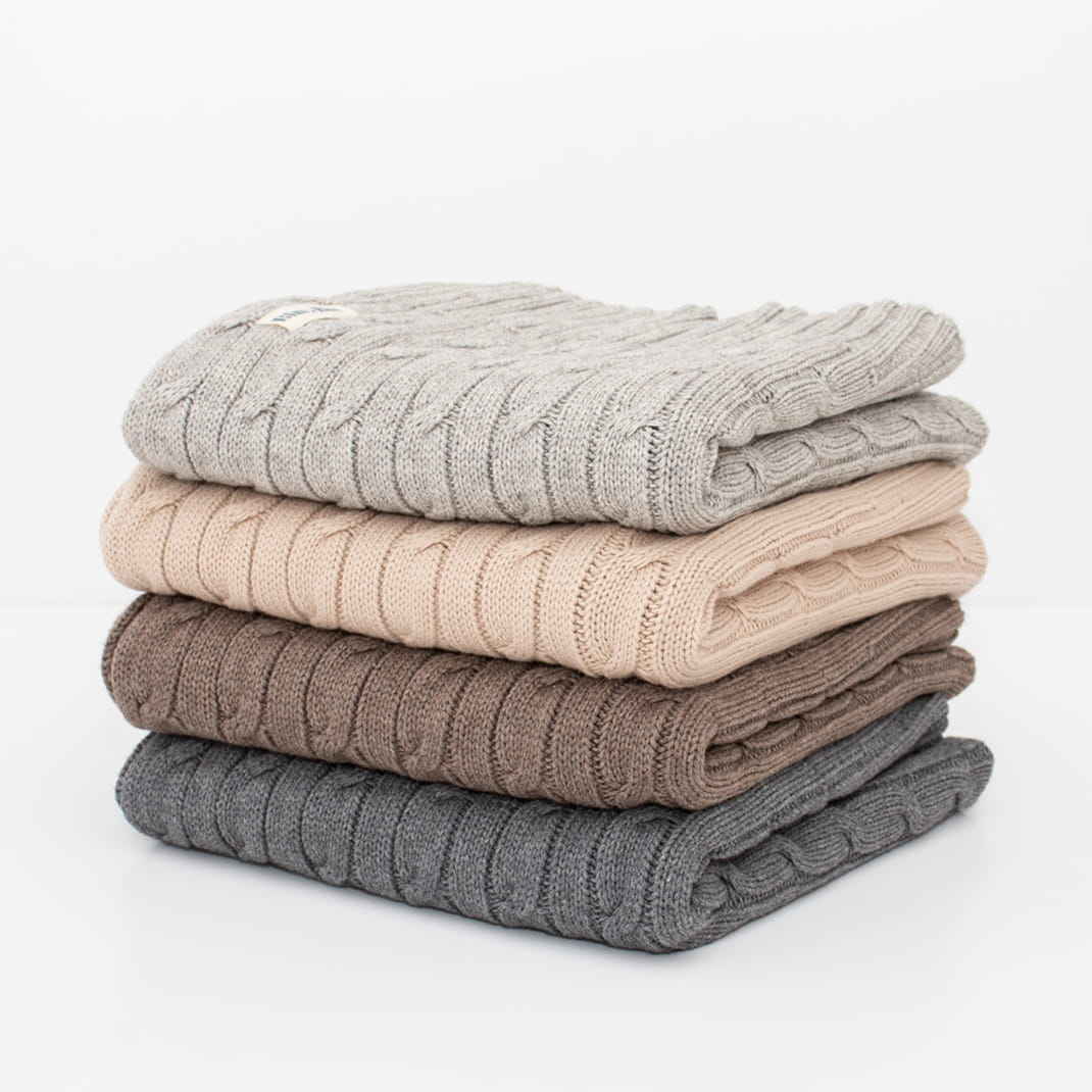 Bimbla Kocyk Aspen Czekoladowy Bawełna Merino 0+