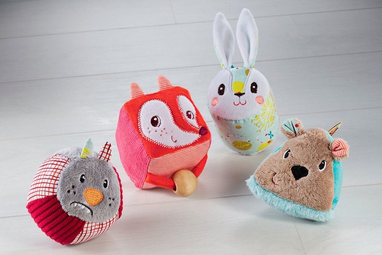 Lilliputiens Miękkie Klocki Zwierzątka Las 4el 3m+