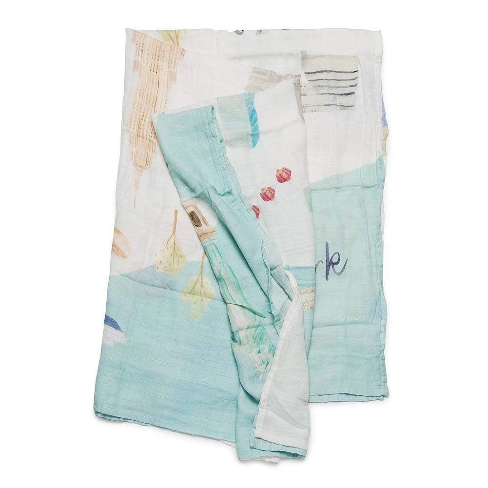 LouLou Lollipop Otulacz bambusowy 120x120 New York 0+