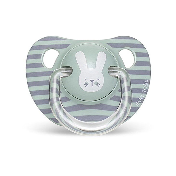 Suavinex, Smoczek anatomiczny HYGGE 6-18M - królik miętowy