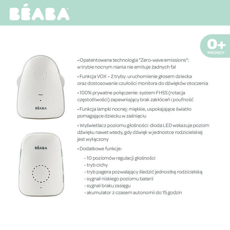 Beaba Niania elektroniczna audio Simply ZEN 0+