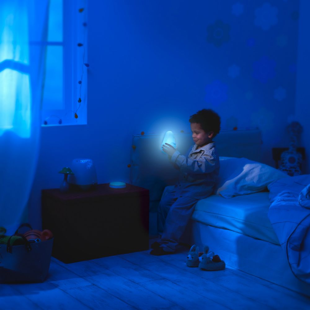 Lampka nocna Lumilove Barbapapa niebieska 0+