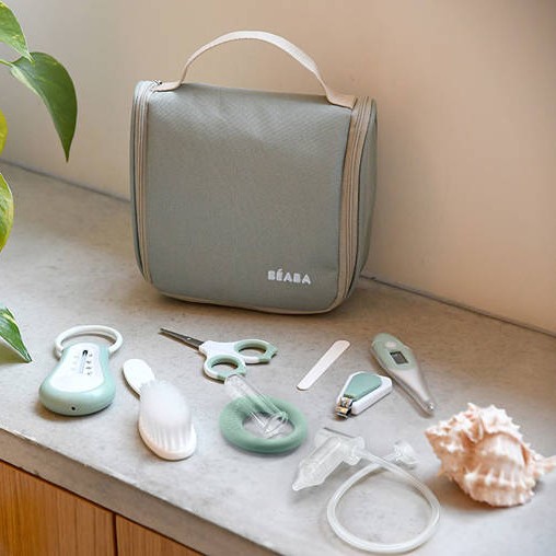 Beaba Kosmetyczka z akcesoriami Sage green 0+