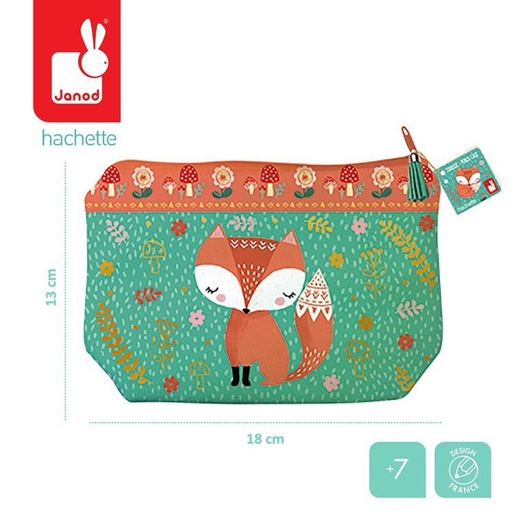 Janod Piórnik Saszetka Lisek 7+ | Akcesoria Artystyczne