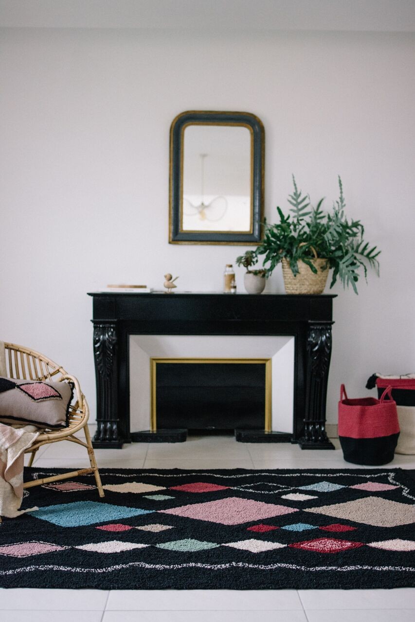 Lorena Canals Kosz ZOCO BLACK/AUBERGINE 35x30cm